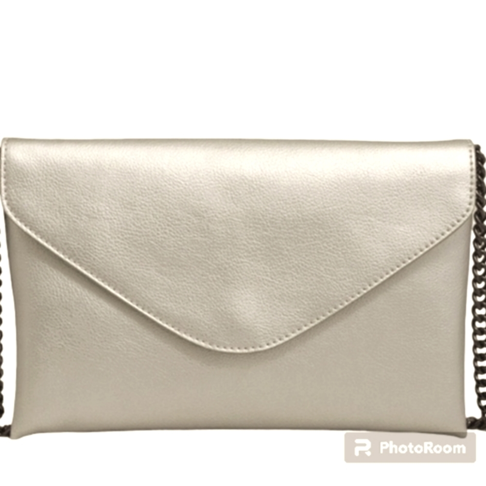 JCrew Silver Leather Bag